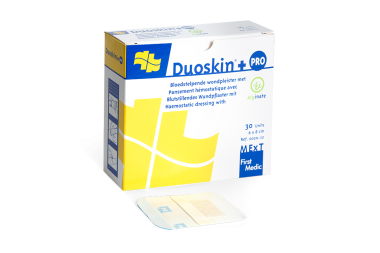 
            Duoskin+ PRO, bloedstelpende wondpleister met Alginate
    